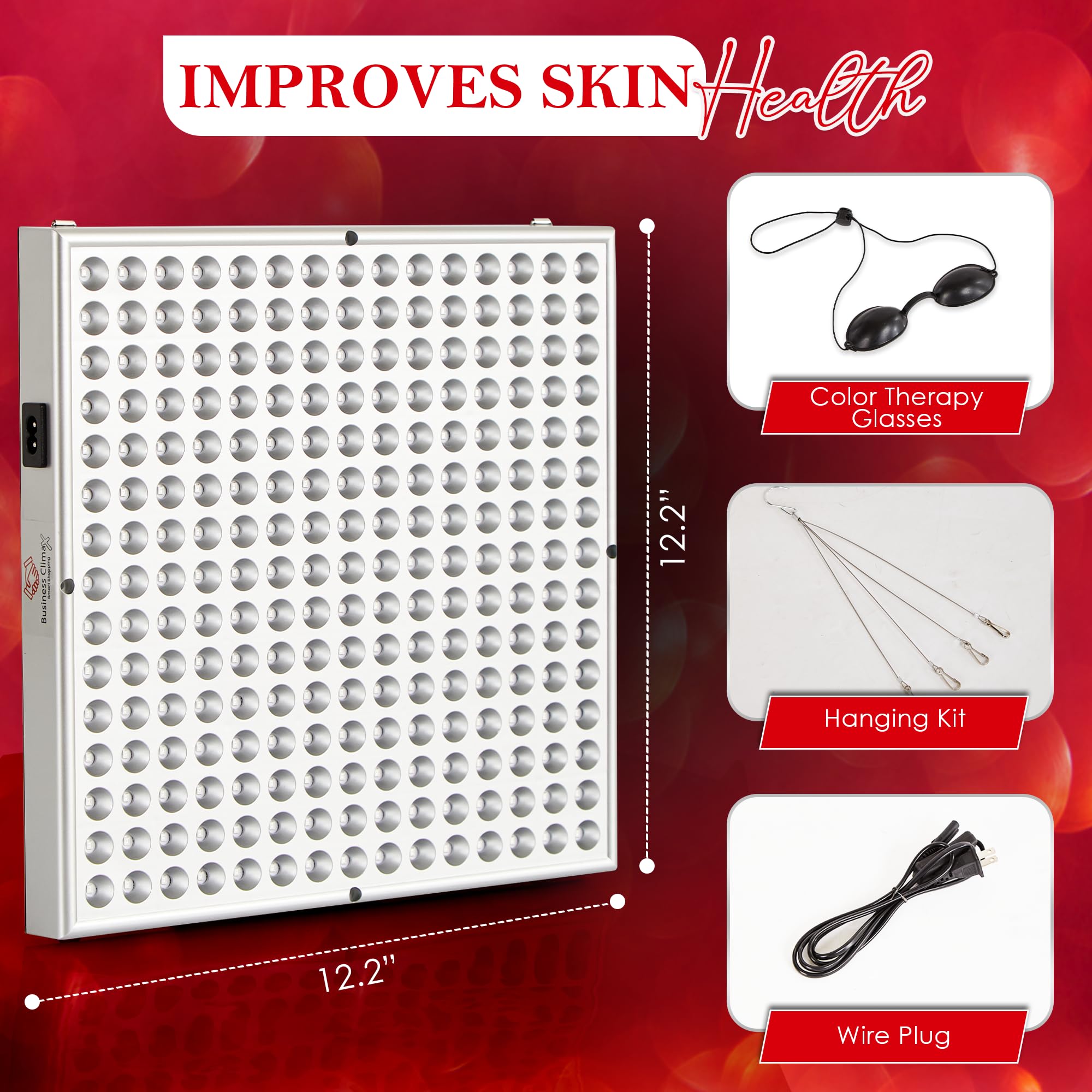 Amazon.com: Red Light Therapy Panel for Face & Body – 45W 660nm